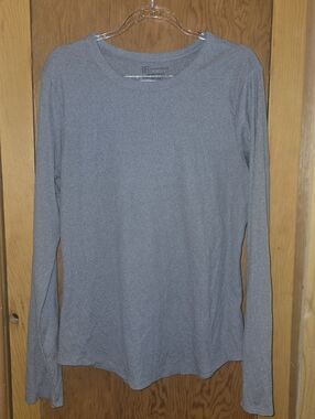 No boundaries XL gray stretchy ribbed super soft long-sleeved top